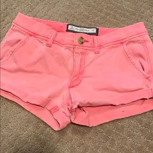 Abercrombie and Fitch new coral shorts